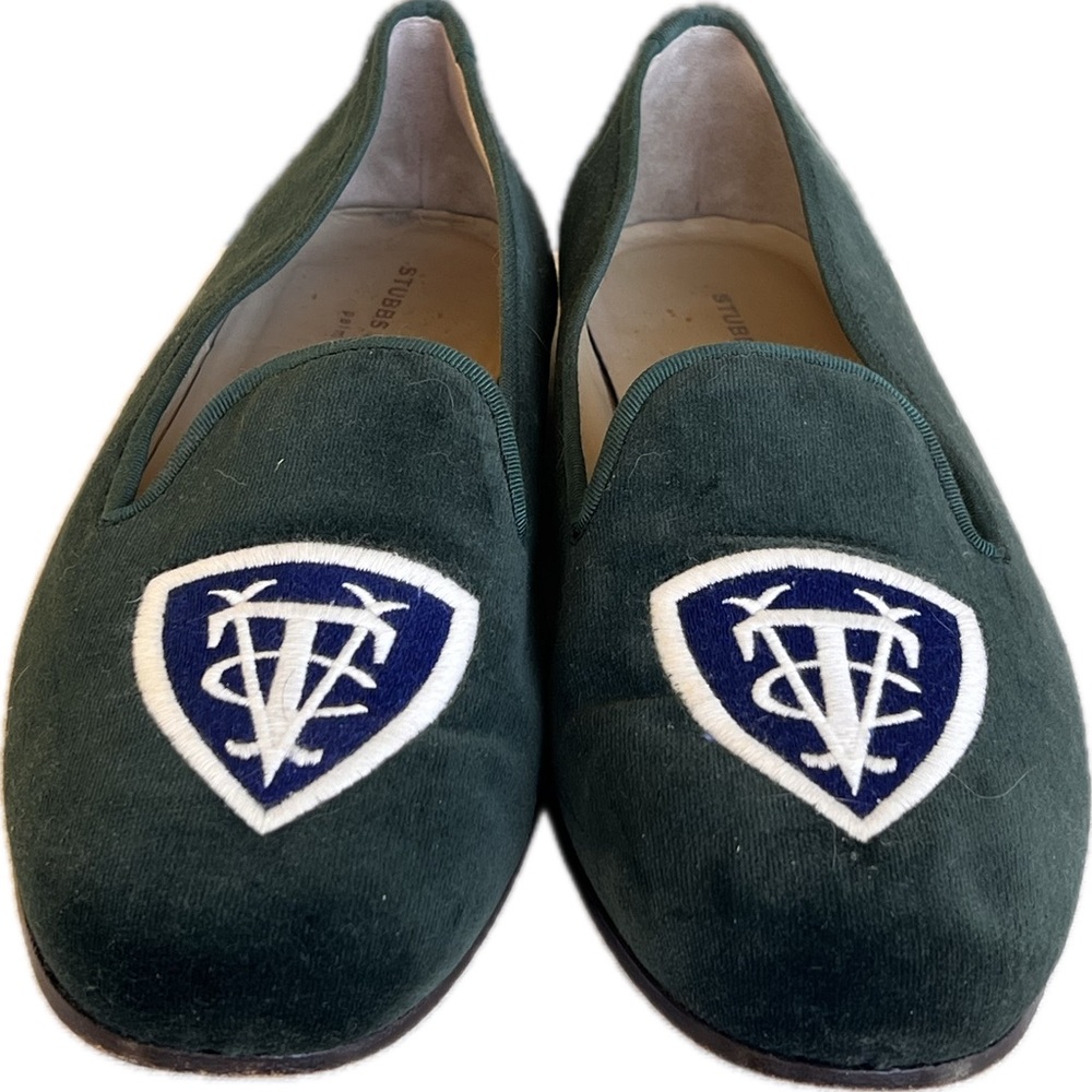 RARE Stubbs and Wooten Cuba Vedado Tennis Club velvet slippers